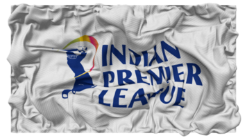 indisch Premier Liga, ipl Flagge Wellen mit realistisch stoßen Textur, Flagge Hintergrund, 3d Rendern png