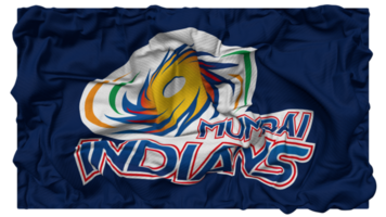 Mumbai Indians, MI Flag Waves with Realistic Bump Texture, Flag Background, 3D Rendering png