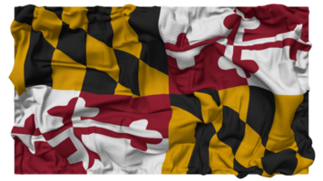 State of Maryland Flag Waves with Realistic Bump Texture, Flag Background, 3D Rendering png