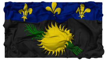 guadeloupe drapeau vagues avec réaliste bosse texture, drapeau arrière-plan, 3d le rendu png