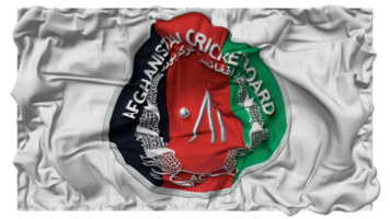 afghanistan cricket asse, acb bandiera onde con realistico urto struttura, bandiera sfondo, 3d interpretazione png