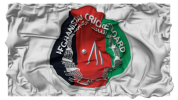 Afghanistan Kricket Planke, acb Flagge Wellen mit realistisch stoßen Textur, Flagge Hintergrund, 3d Rendern png