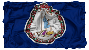 State of Virginia Flag Waves with Realistic Bump Texture, Flag Background, 3D Rendering png