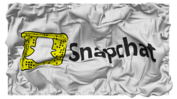 Snapchat bandiera onde con realistico urto struttura, bandiera sfondo, 3d interpretazione png