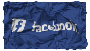 Facebook, fb bandeira ondas com realista colisão textura, bandeira fundo, 3d Renderização png