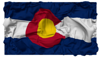 Estado do Colorado bandeira ondas com realista colisão textura, bandeira fundo, 3d Renderização png