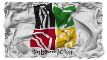 Zimbabue Grillo, zc bandera olas con realista bache textura, bandera fondo, 3d representación png