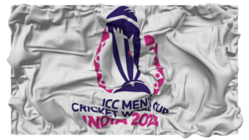 ICC Men's Cup Cricket Worldcup Flag Waves with Realistic Bump Texture, Flag Background, 3D Rendering png