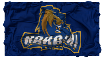 Karachi Kings, KK Flag Waves with Realistic Bump Texture, Flag Background, 3D Rendering png