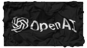 chatgpt openai drapeau vagues avec réaliste bosse texture, drapeau arrière-plan, 3d le rendu png