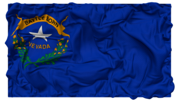 estado de Nevada bandera olas con realista bache textura, bandera fondo, 3d representación png