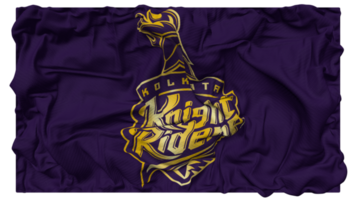Kolkata Knight Riders, KKR Flag Waves with Realistic Bump Texture, Flag Background, 3D Rendering png