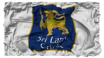 sri lanka Grilo, slc bandeira ondas com realista colisão textura, bandeira fundo, 3d Renderização png