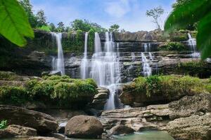 The beauty of Muara Gintung Waterfall, Tasikmalaya, West Java, Indonesia photo