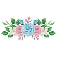 fleur bouquet, floral agrafe art élément transparent Contexte png