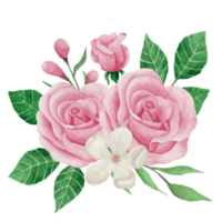 blomma bukett, blommig klämma konst element transparent bakgrund png