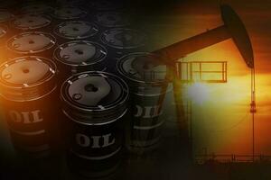 crudo petróleo reservas concepto foto