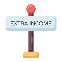 Trendy Extra Income vector