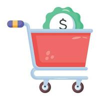 Trendy Shopping Payment vector