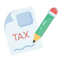 Trendy Tax File vector