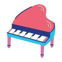 Trendy Piano Table vector