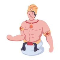 Trendy Ancient Character vector