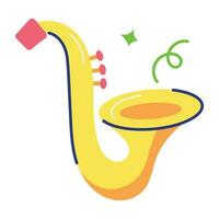 Trendy Saxophone Music vector
