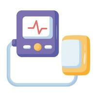 Trendy Bp Monitor vector