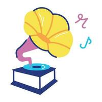 Trendy Phonograph Concepts vector