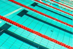 Swimming Pool Lanes Closeup photo