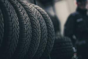 Winter Season Tire Tread photo