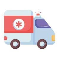 Trendy Ambulance Concepts vector