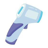 Trendy Infrared Thermometer vector