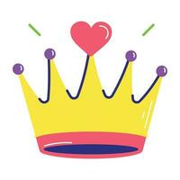 Trendy Crown Art vector