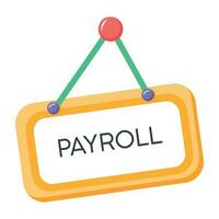 Trendy Payroll Concepts vector