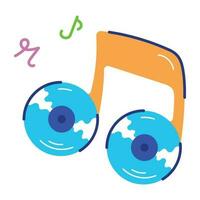 Trendy Song Cds vector