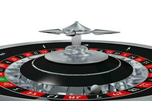 Isolated Roulette Wheel 3D photo
