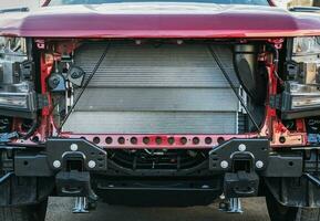 Modern Car Radiator Replacing photo