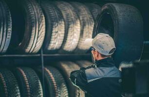 Car Tires Service Worker photo