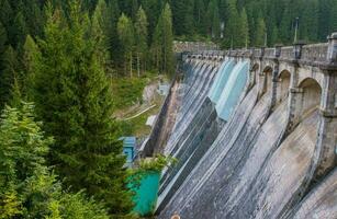 Dam In Forest In Northern Italy. photo