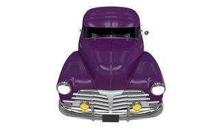Violet Classic Car Front View photo