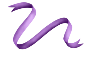 Purple ribbon watercolor texture png