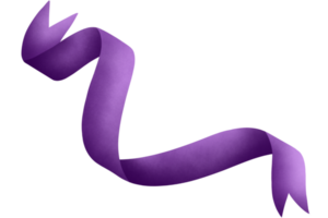 Purple ribbon watercolor texture png