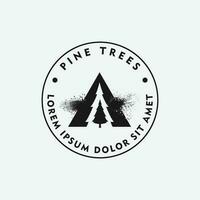 pine tree logo vector