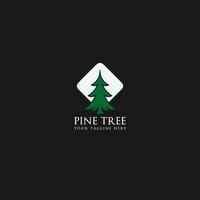 pino árbol logo vector