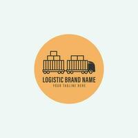 logístico logo vector