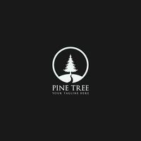 pino árbol logo vector