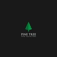 pino árbol logo vector