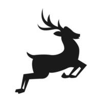 jumping deer icon logo design vector