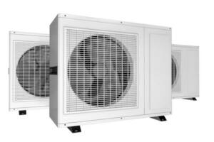 Large Commercial Heat Pumps 3D Illustration photo